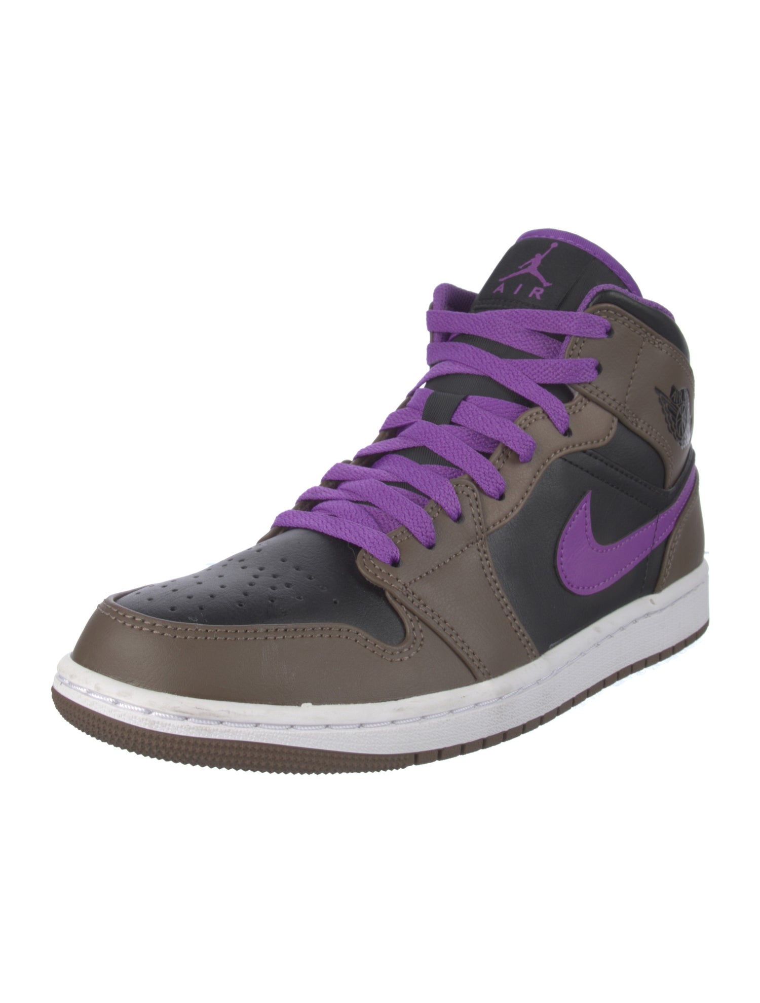 Jordan 1 Mid Purple Mocha Sneakers
