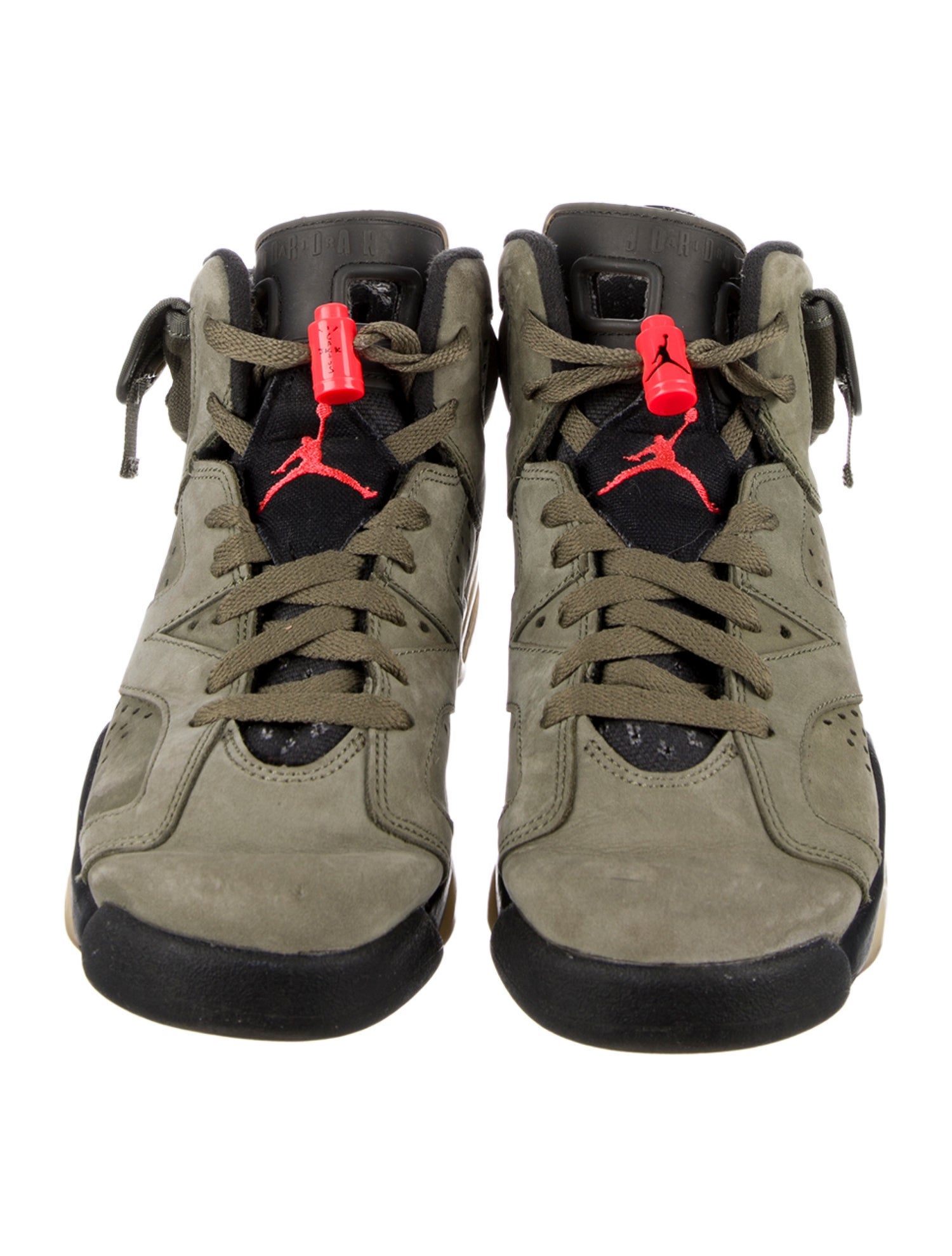 Jordan x Travis Scott Kids' 6 Retro 'Olive' (GS) Sneakers