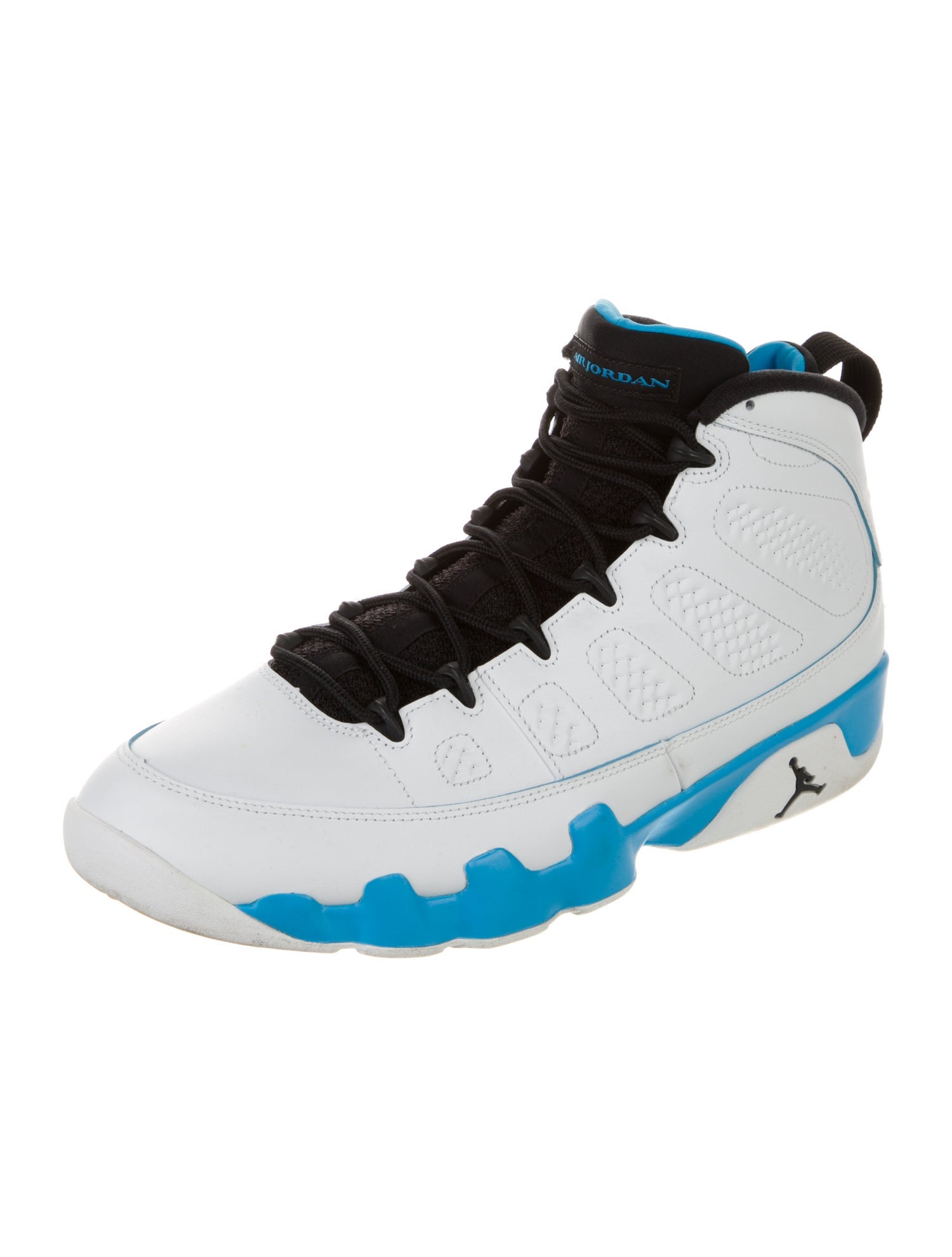 Jordan Leather Colorblock Pattern Sneakers