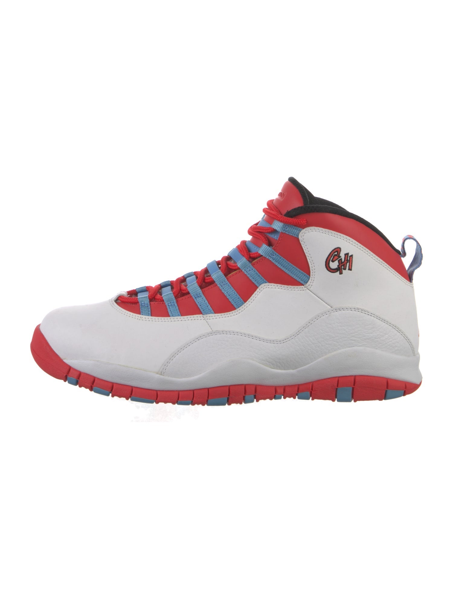 Jordan Leather Colorblock Pattern Sneakers