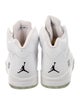 Jordan 5 Retro 'Metallic White' Sneakers