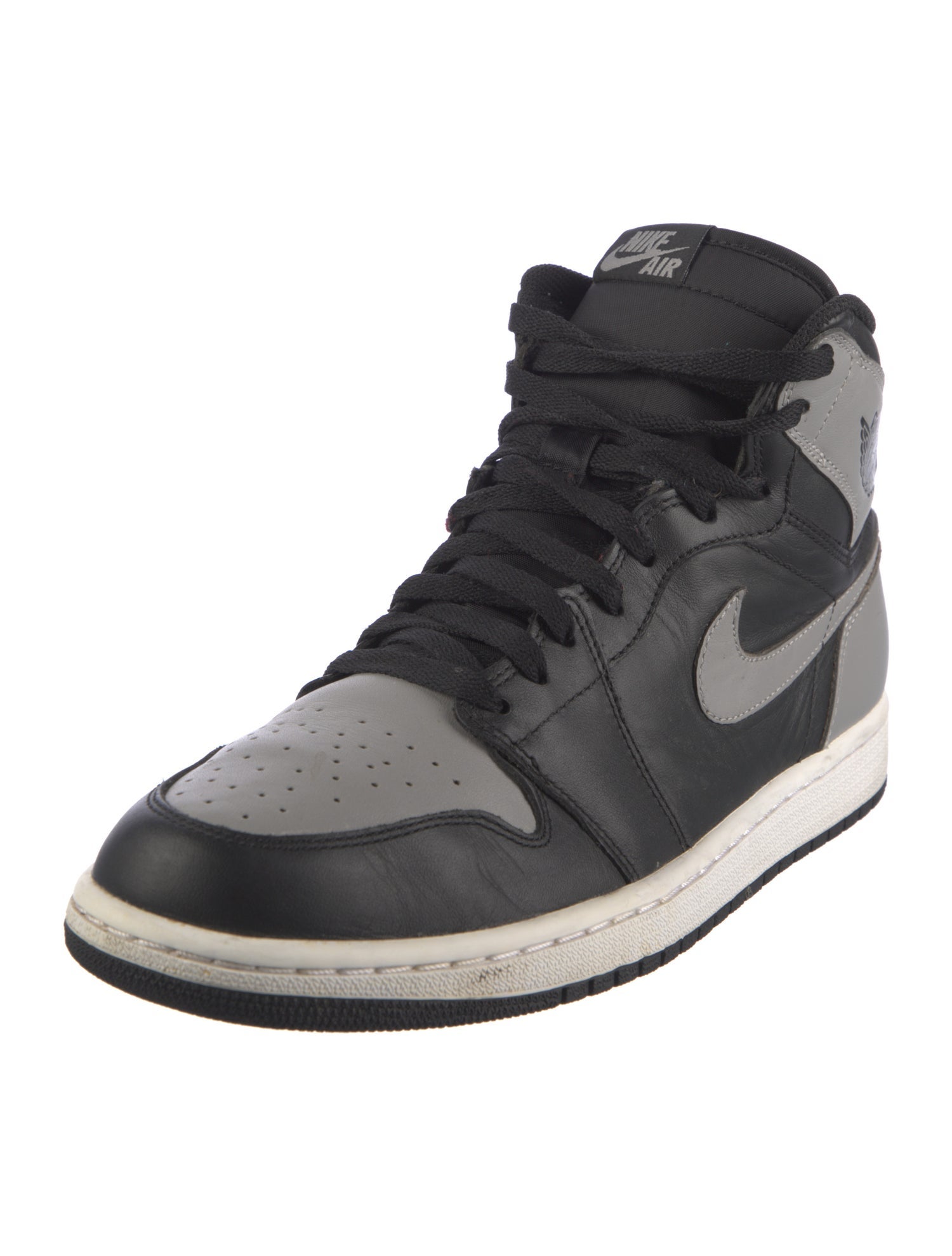 Jordan Leather Colorblock Pattern Sneakers