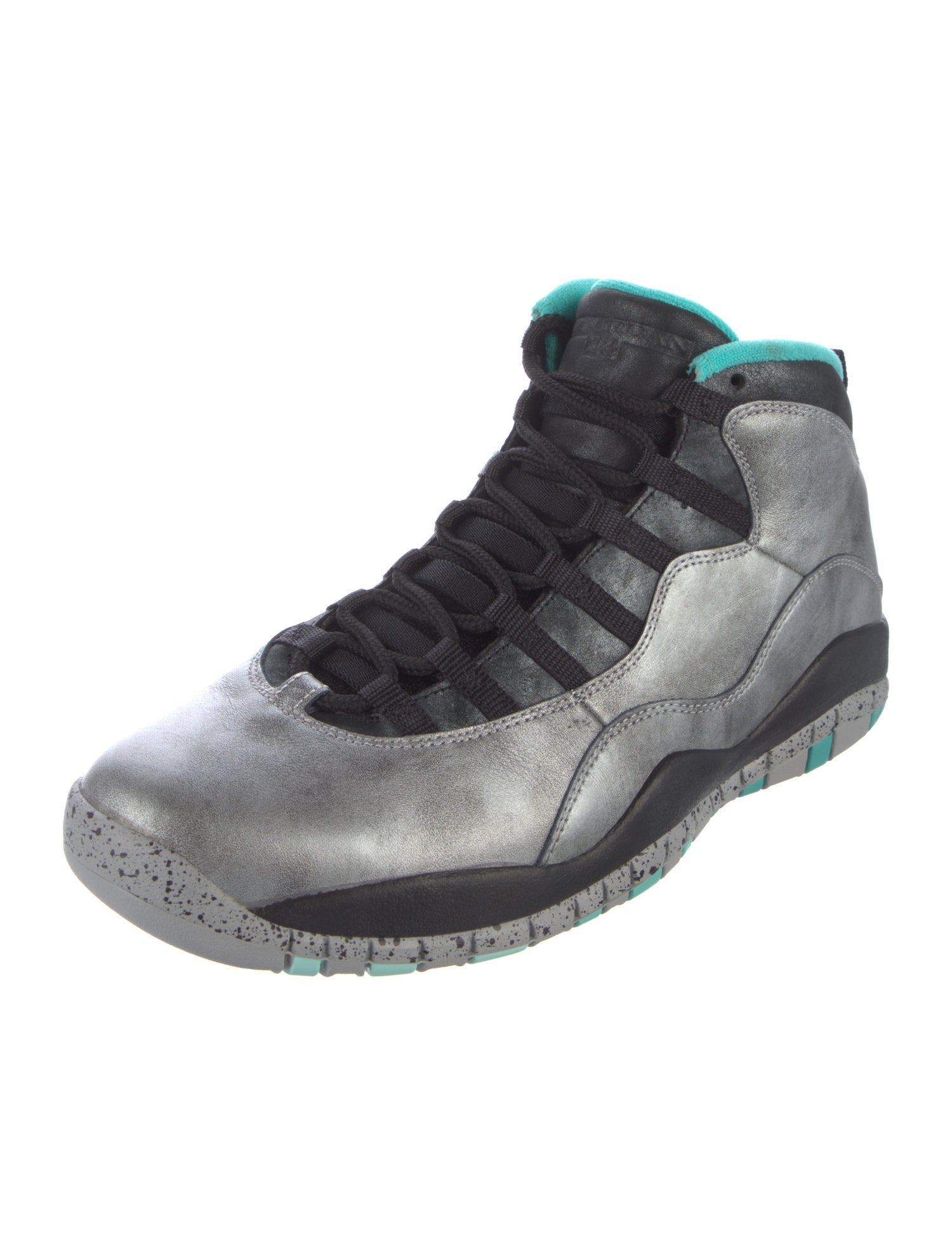 Jordan Leather Colorblock Pattern Sneakers