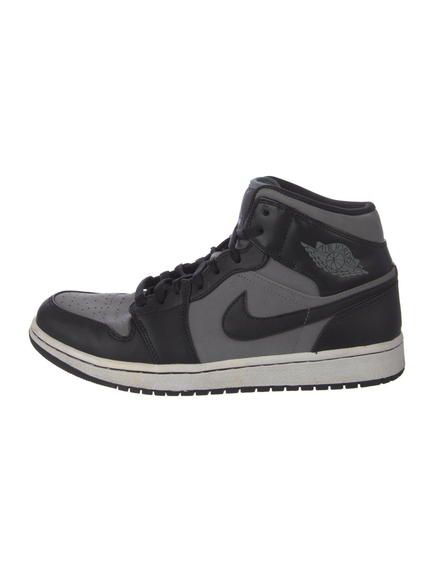 Jordan 1 Mid Cool Grey Black Sneakers