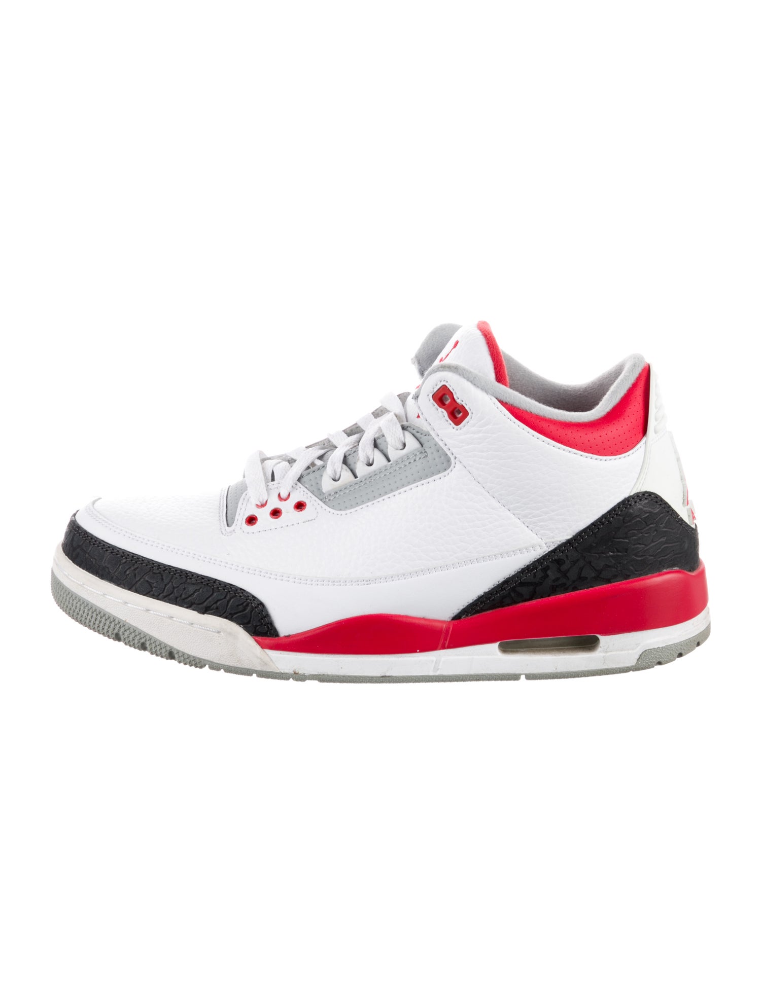 Jordan Leather Colorblock Pattern Sneakers