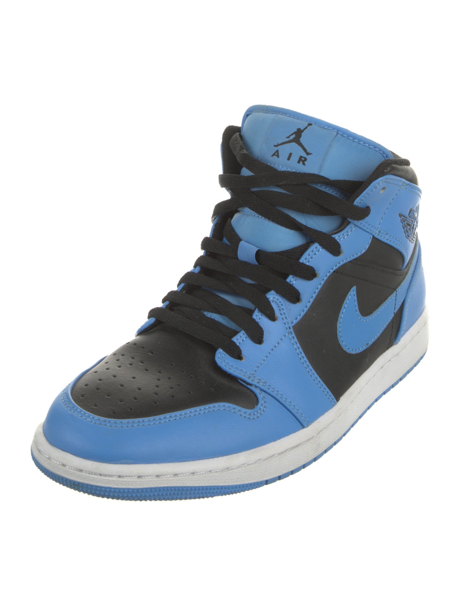 Jordan Leather Colorblock Pattern Sneakers