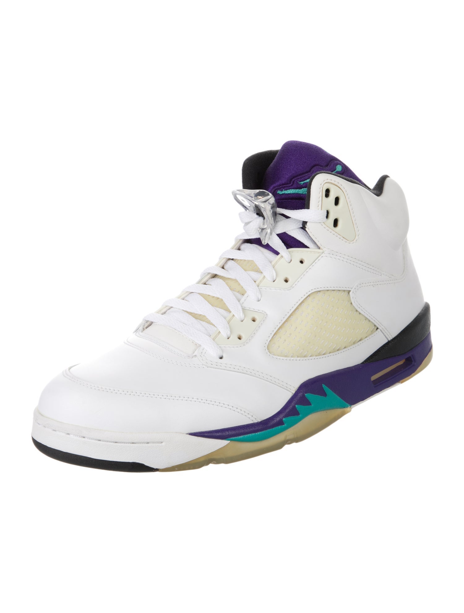 Jordan Leather Embroidered Accent Sneakers