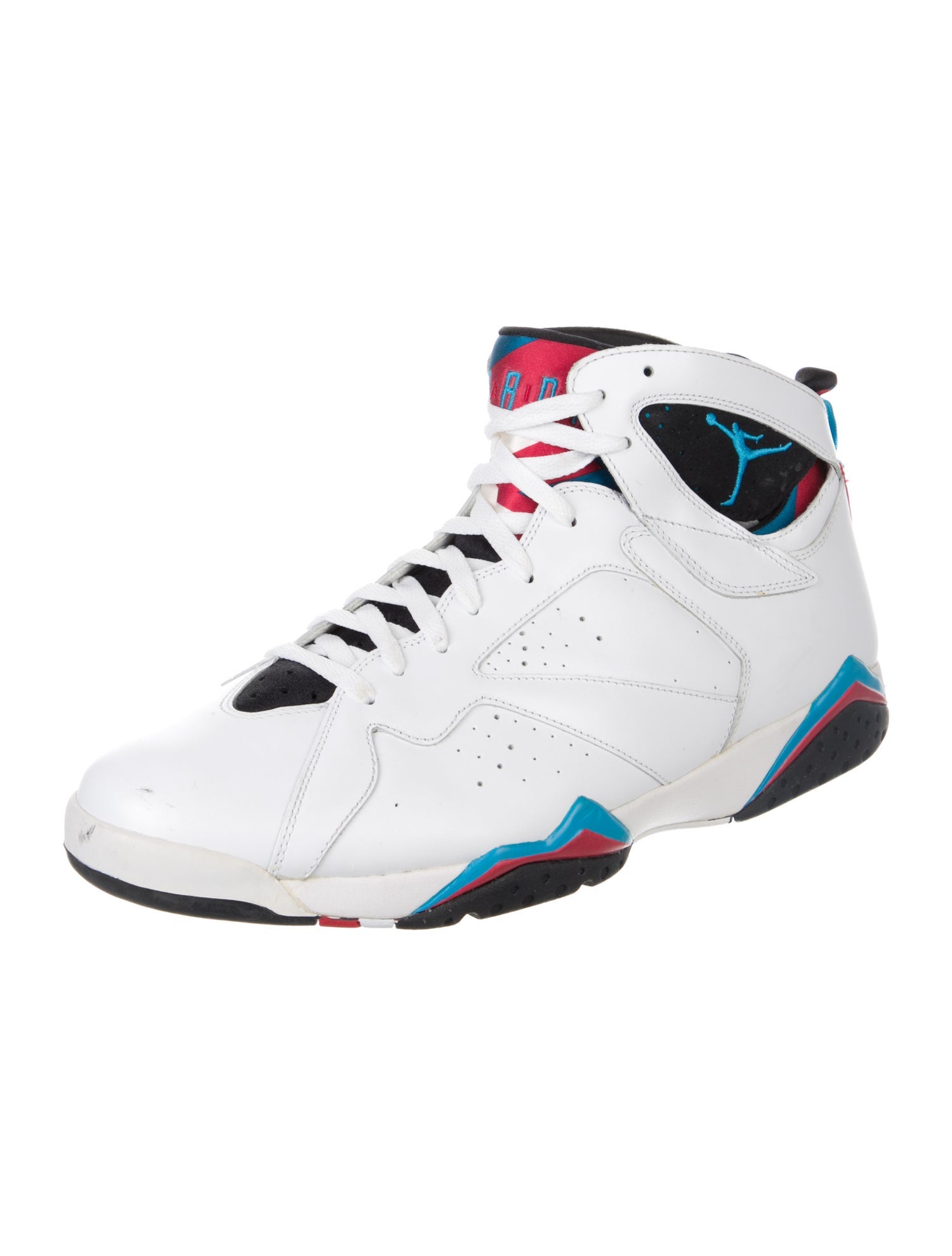 Jordan Leather Colorblock Pattern Athletic Sneakers