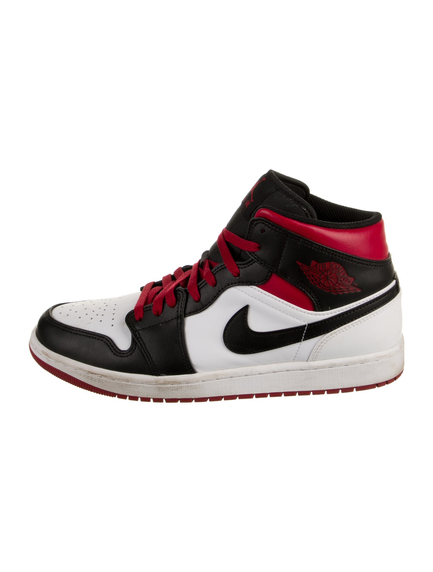 Jordan Leather Colorblock Pattern Sneakers