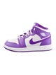 Jordan Boys' 1 Mid Purple Venom (GS) Sneakers