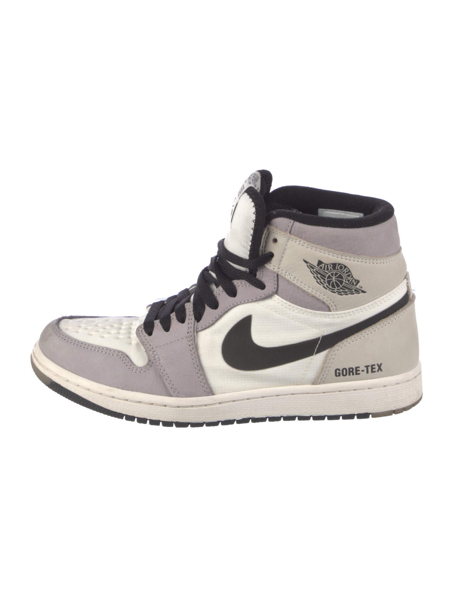 Jordan Leather Colorblock Pattern Athletic Sneakers