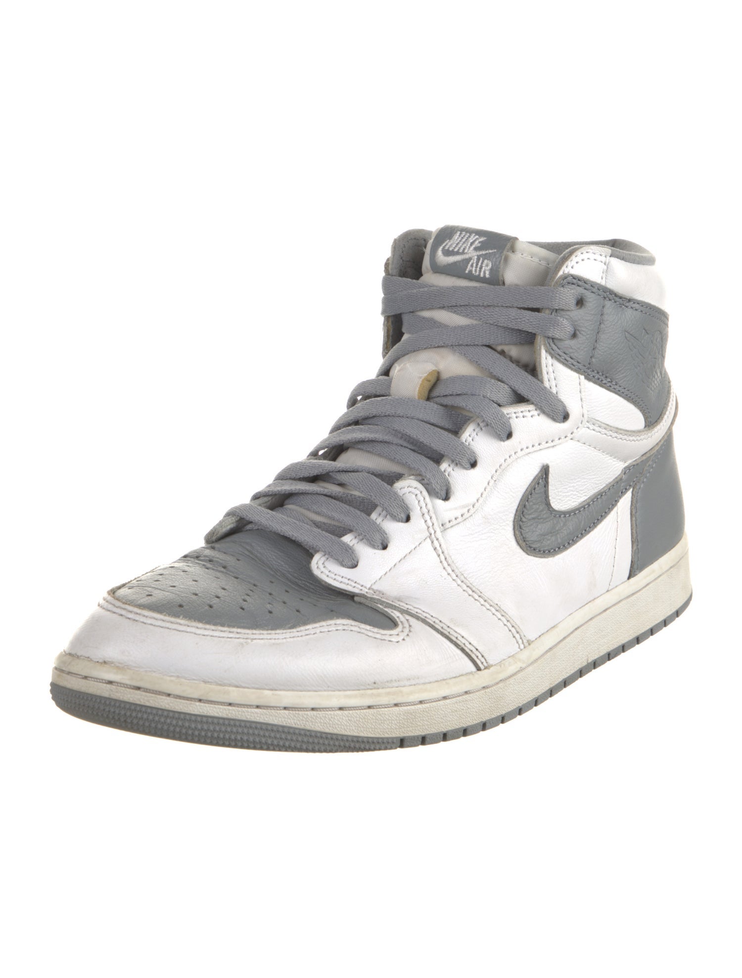 Jordan Leather Colorblock Pattern Sneakers