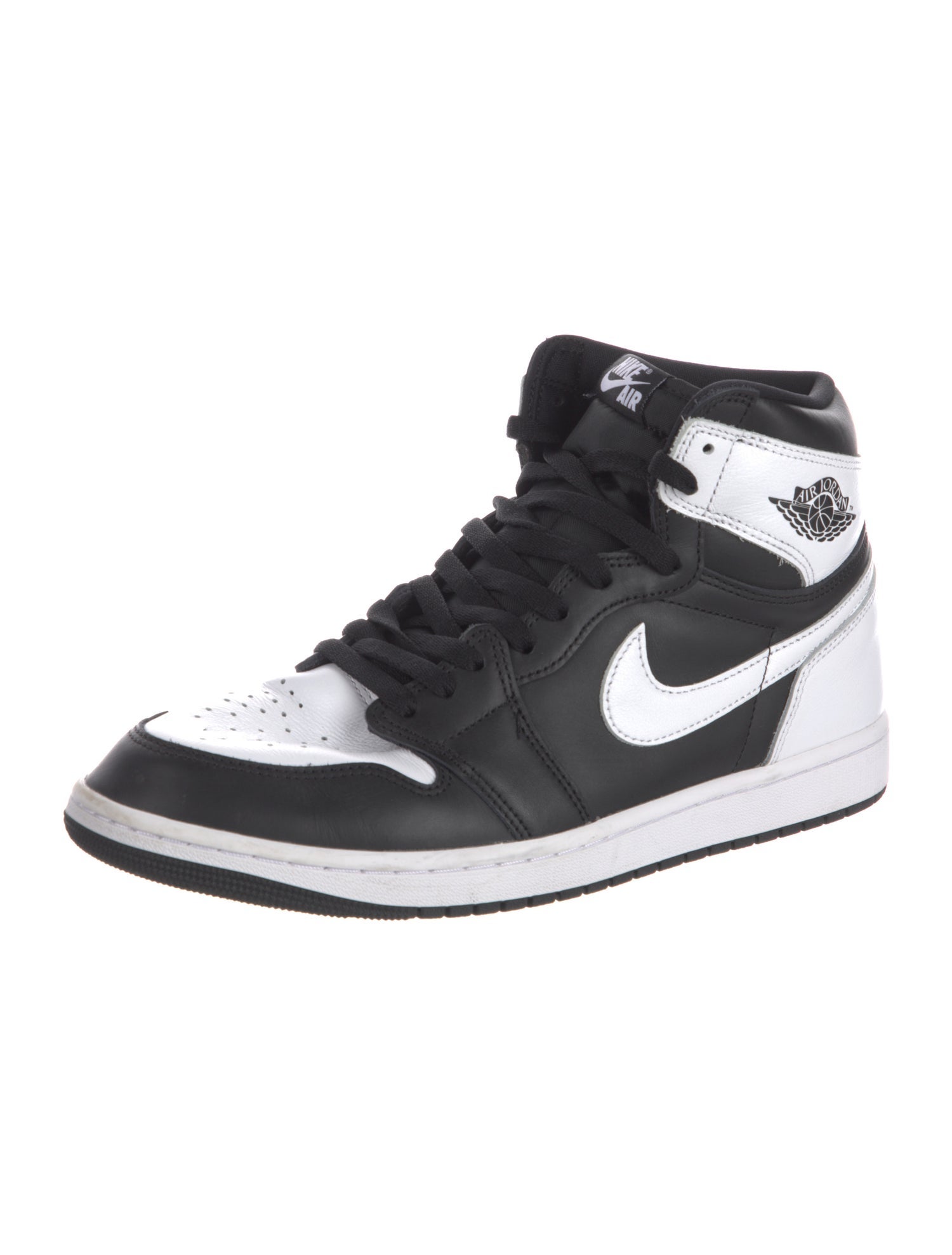 Jordan Leather Colorblock Pattern Sneakers