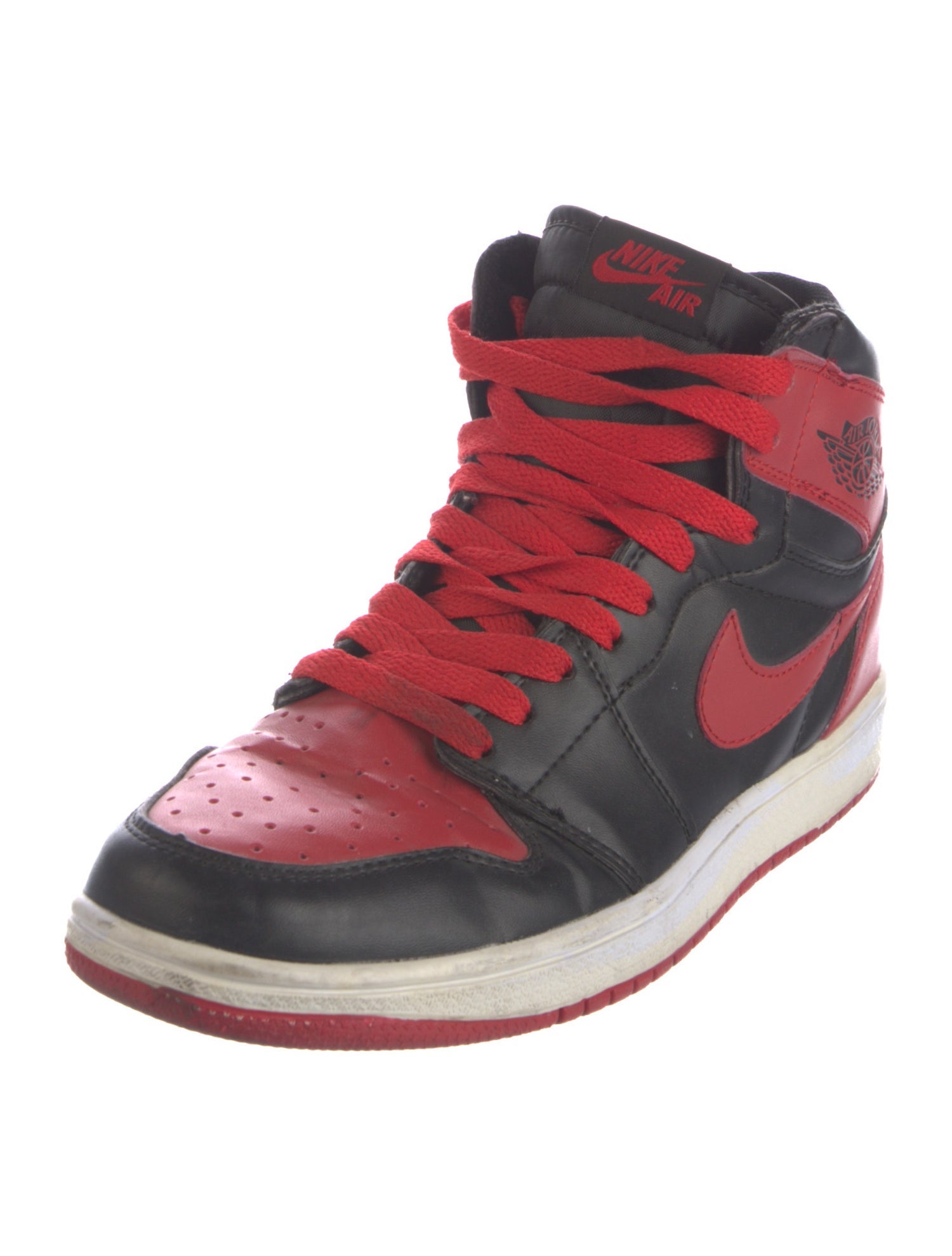Jordan Leather Colorblock Pattern Sneakers