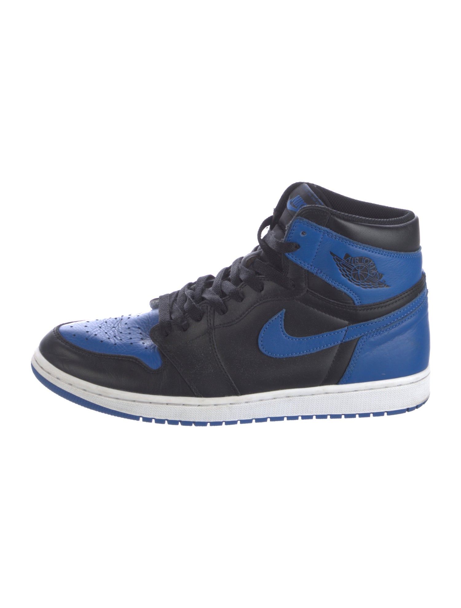 Jordan Leather Colorblock Pattern Sneakers