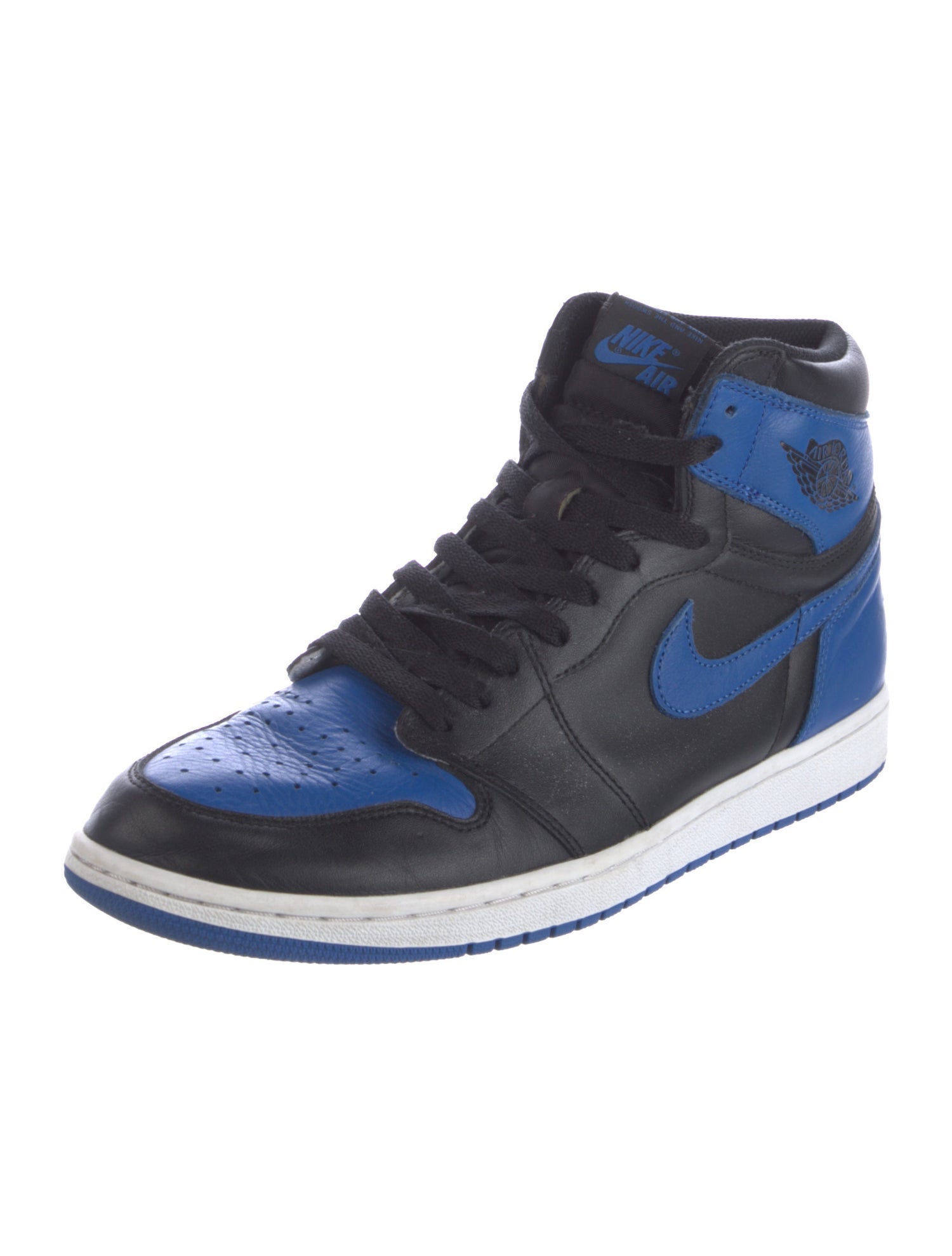 Jordan Leather Colorblock Pattern Sneakers