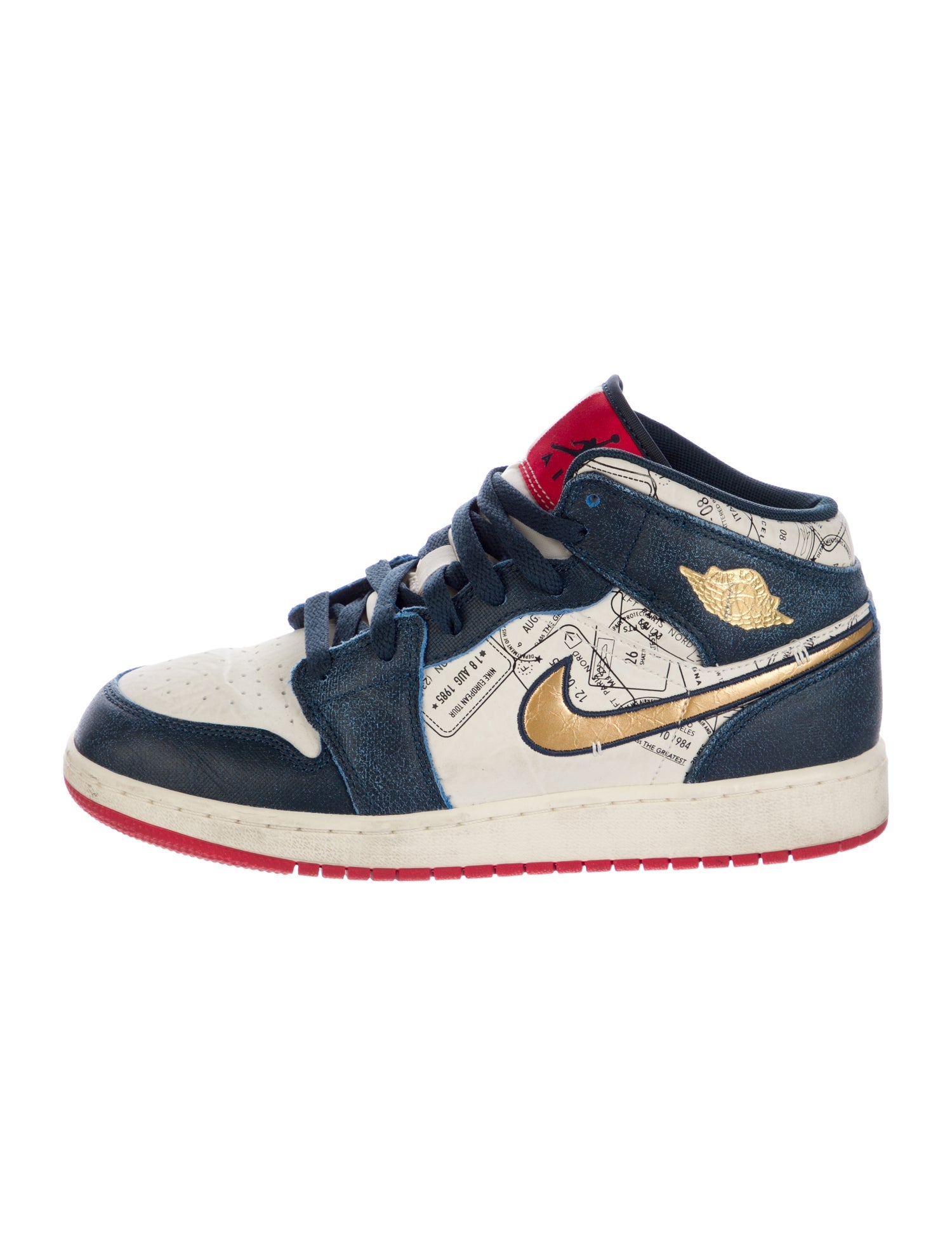 Jordan High Top Leather Sneakers