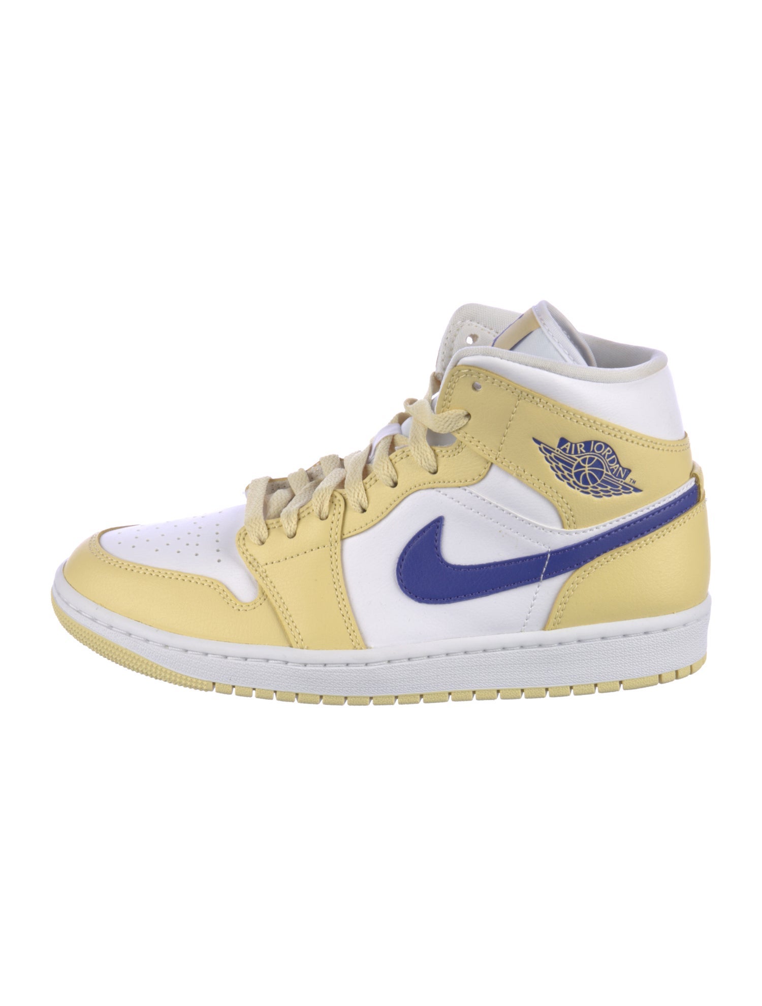 Jordan Leather Colorblock Pattern Sneakers