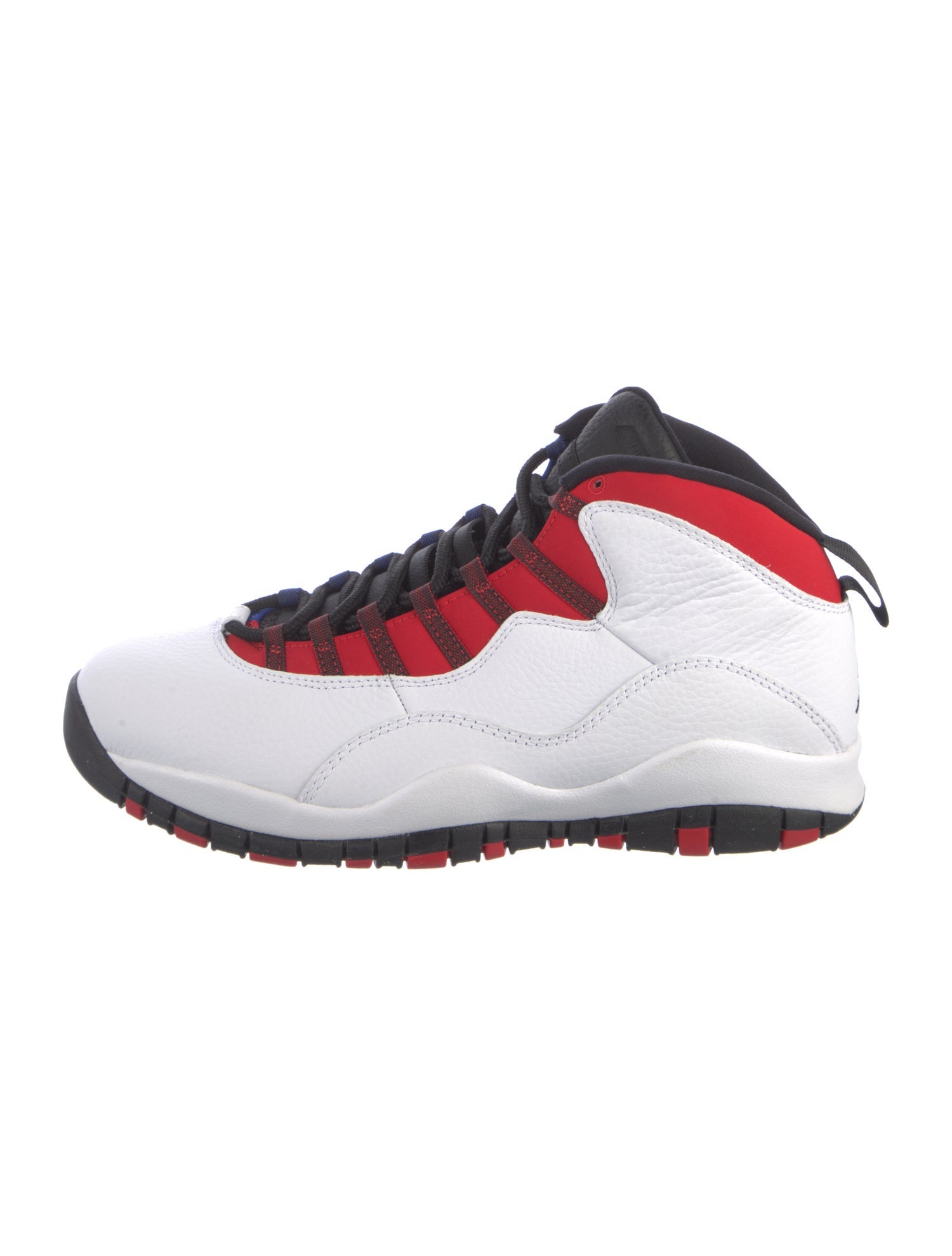 Jordan Leather Colorblock Pattern Sneakers