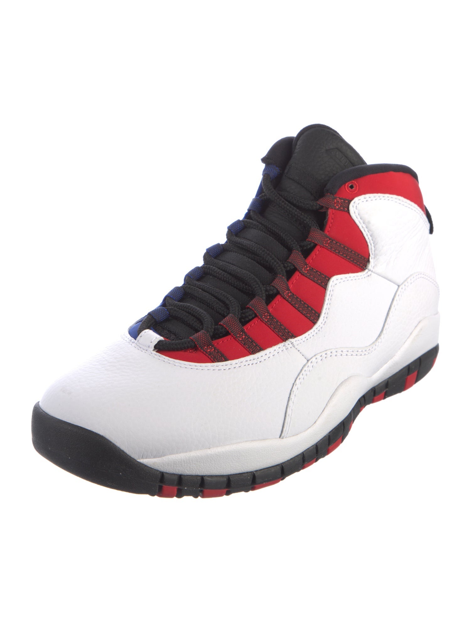 Jordan Leather Colorblock Pattern Sneakers