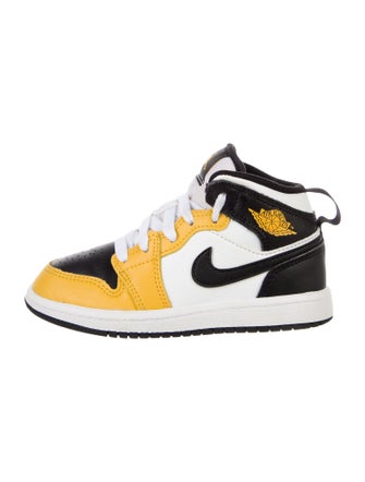 Jordan Kids' 1 Mid 'Yellow Ochre' (PS) Sneakers