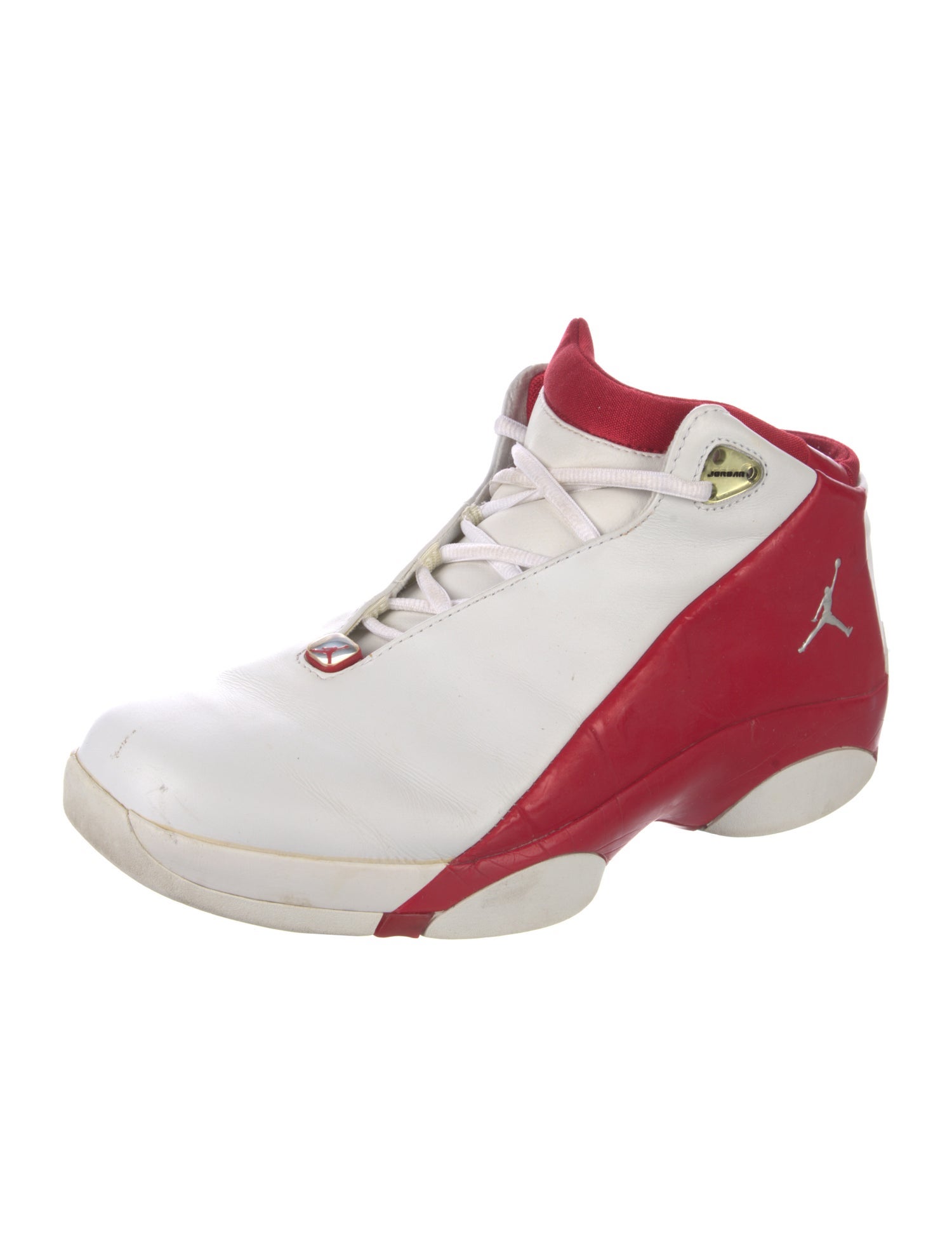 Jordan Leather Colorblock Pattern Sneakers