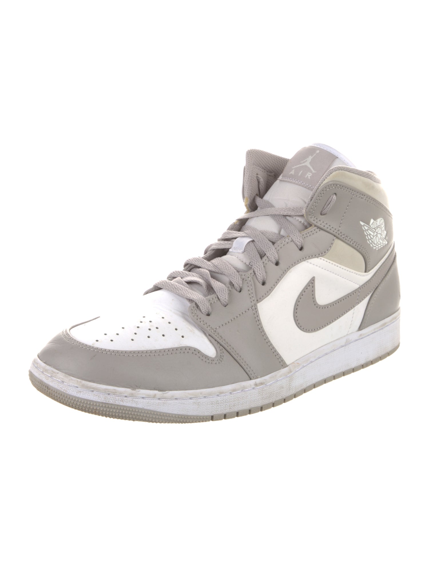 Jordan Leather Colorblock Pattern Sneakers