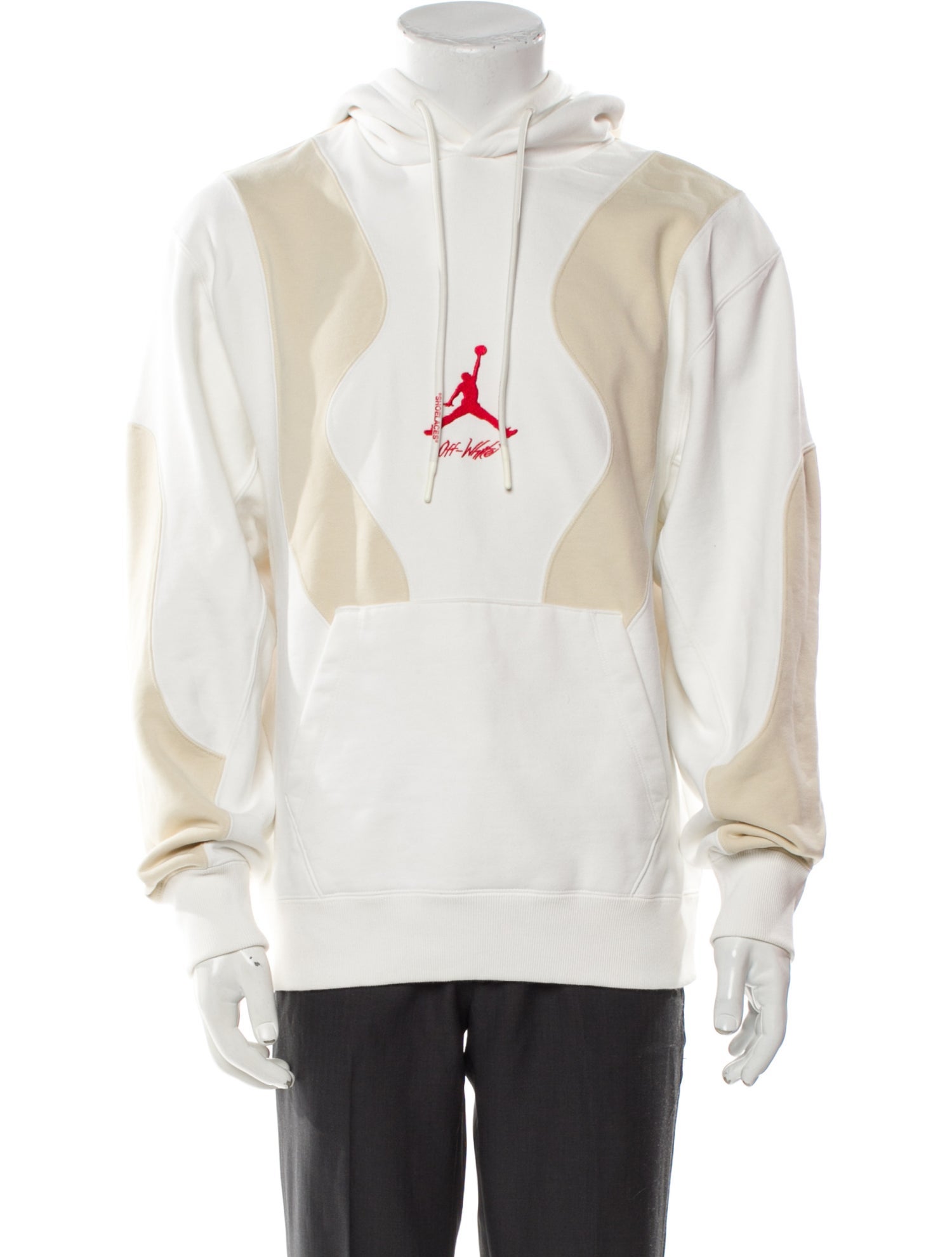 Off-White x Jordan Graphic Print Crew Neck Hoodie