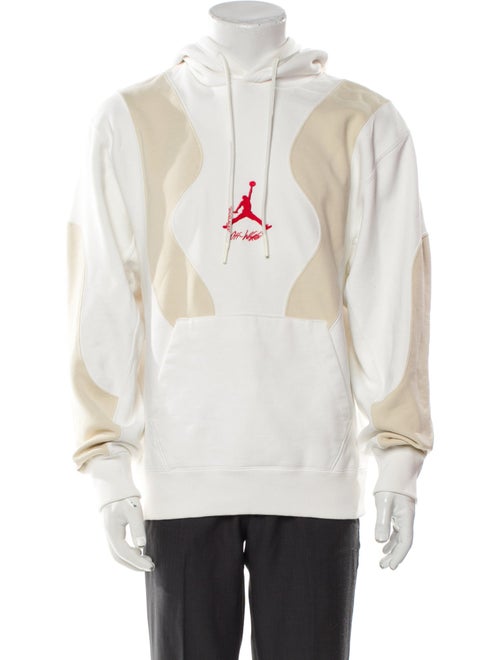 Off-White x Jordan Graphic Print Crew Neck Hoodie