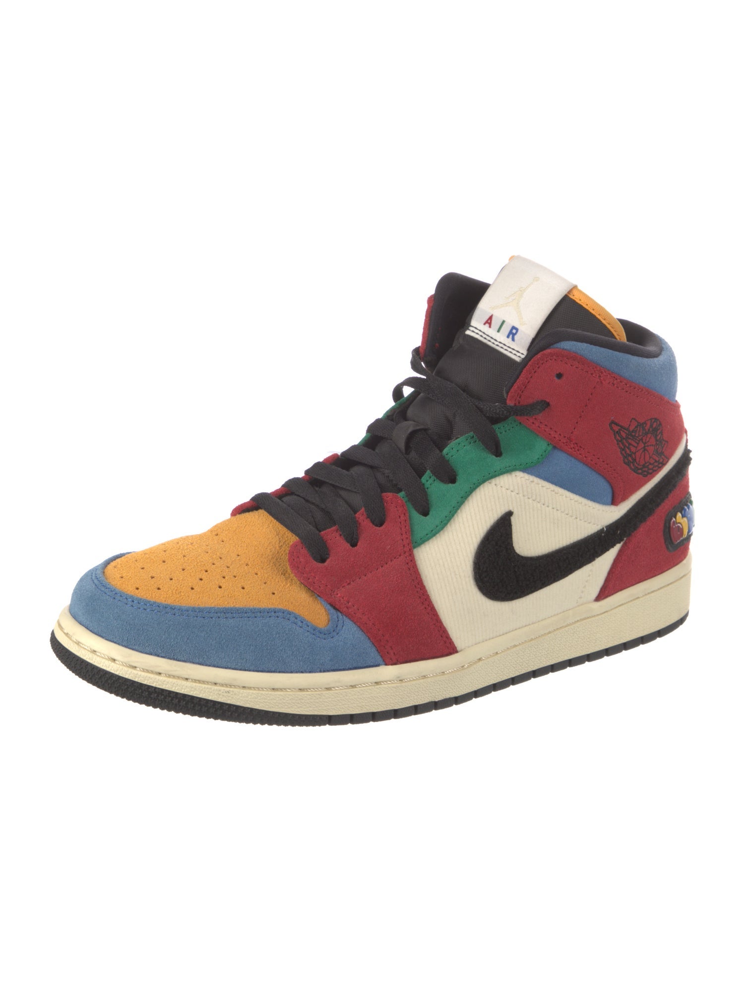 Jordan Suede Colorblock Pattern Sneakers