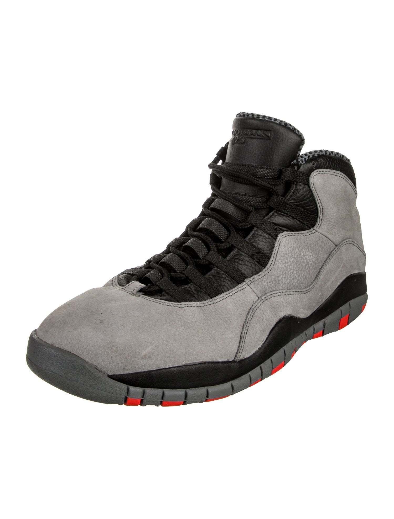 Jordan Leather Colorblock Pattern Sneakers