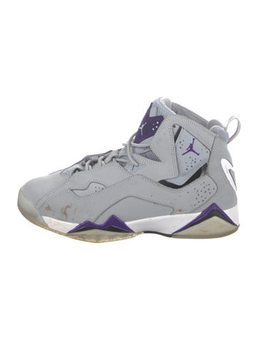Jordan Sizes 2-6 Kids' True Flight 'Wolf Grey Purple' (Gs) Sneakers US 5.5 |