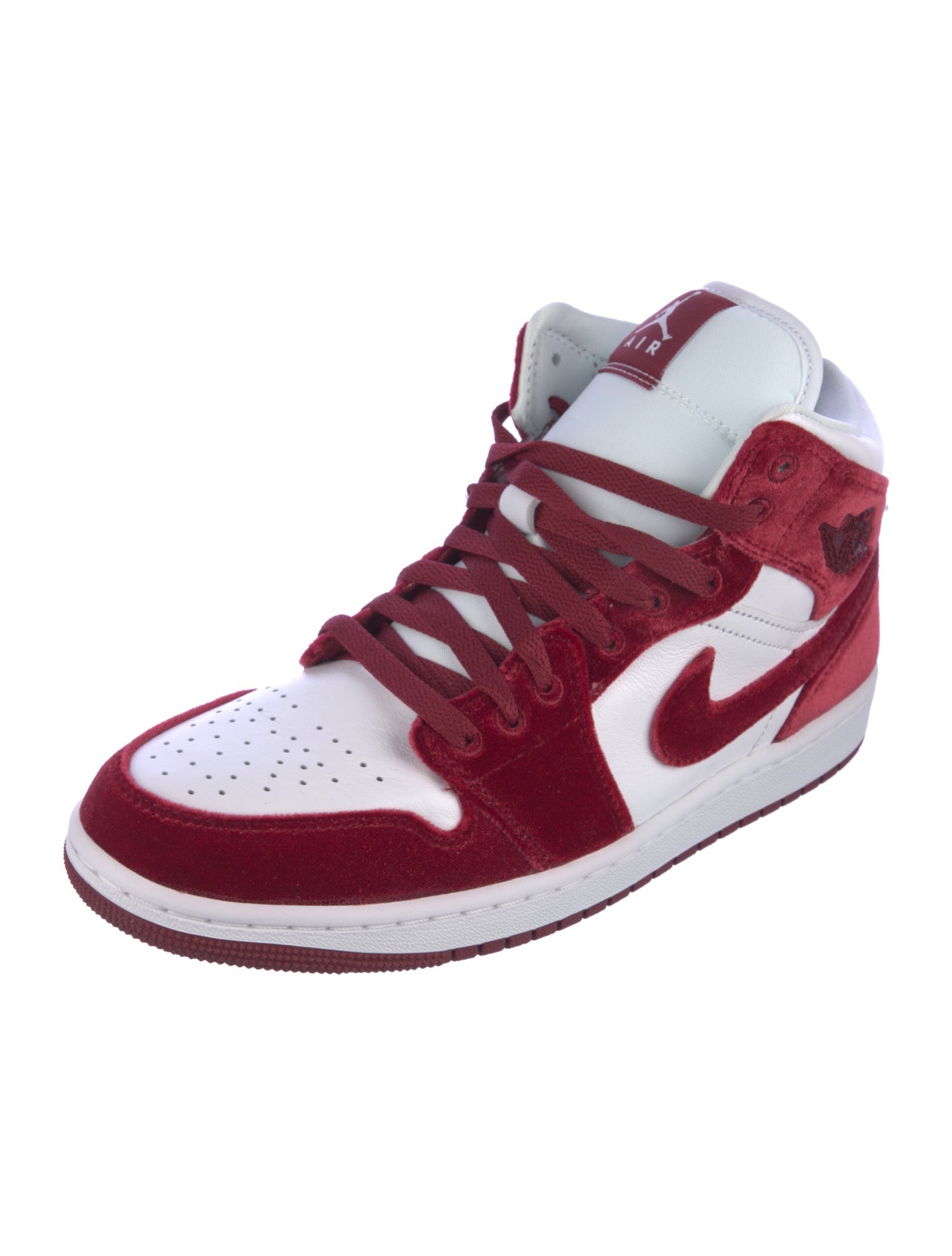 Jordan Leather Colorblock Pattern Sneakers