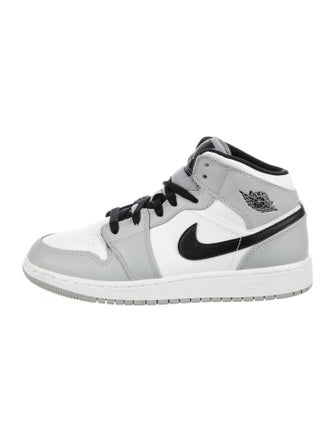 Jordan Girls' 1 Mid Light Smoke Grey (GS)