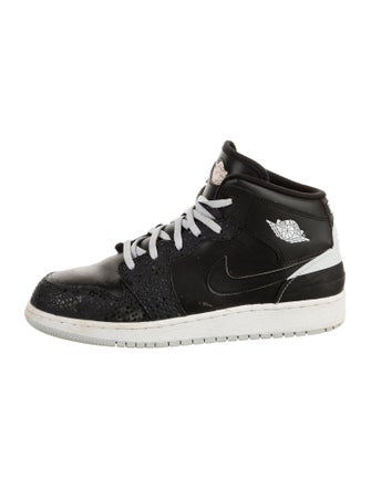 Jordan Kids' 1 Retro 86 BG 'Black Pure Platinum' Sneakers