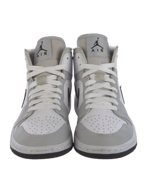 Jordan Leather Colorblock Pattern Athletic Sneakers