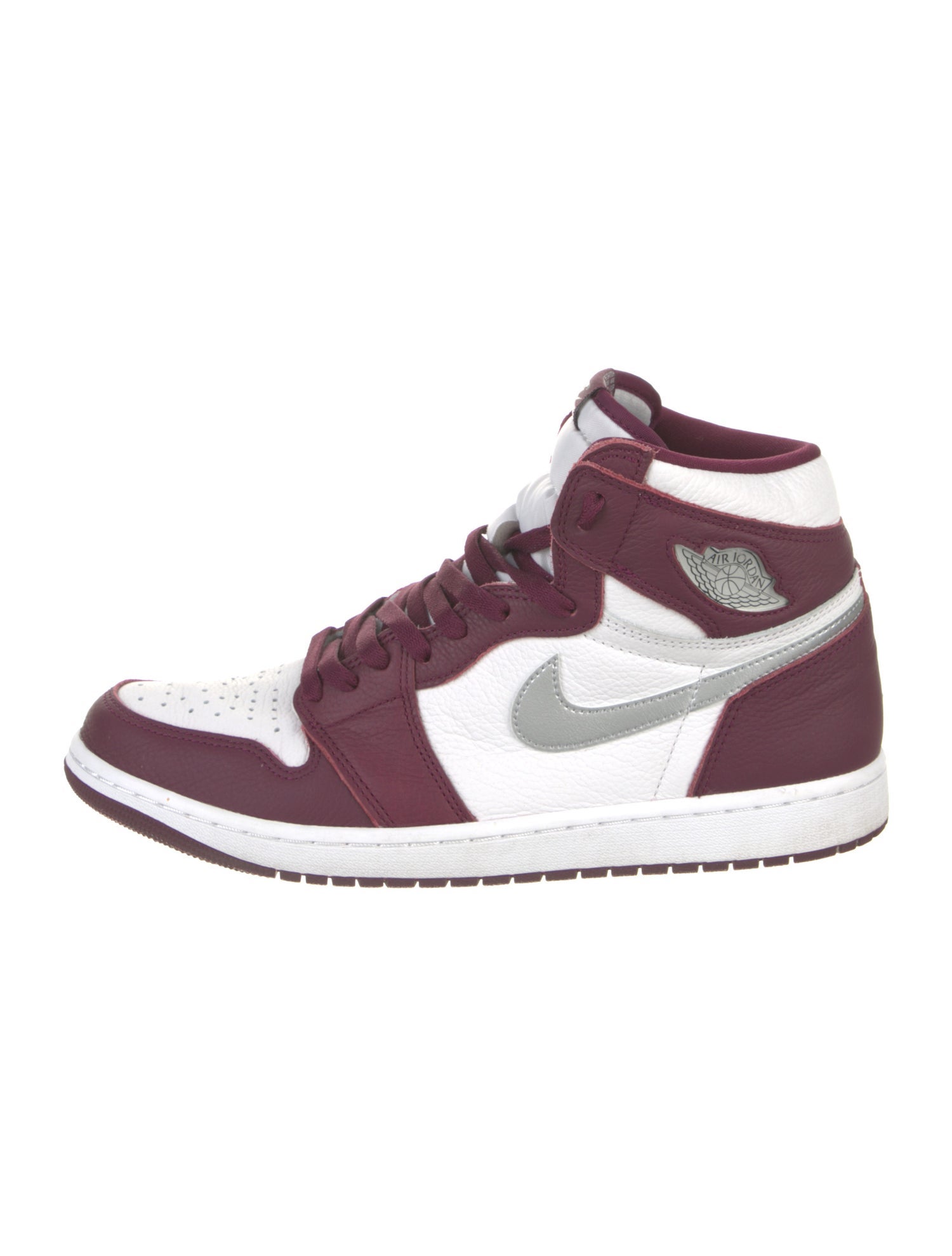 Jordan Leather Colorblock Pattern Sneakers