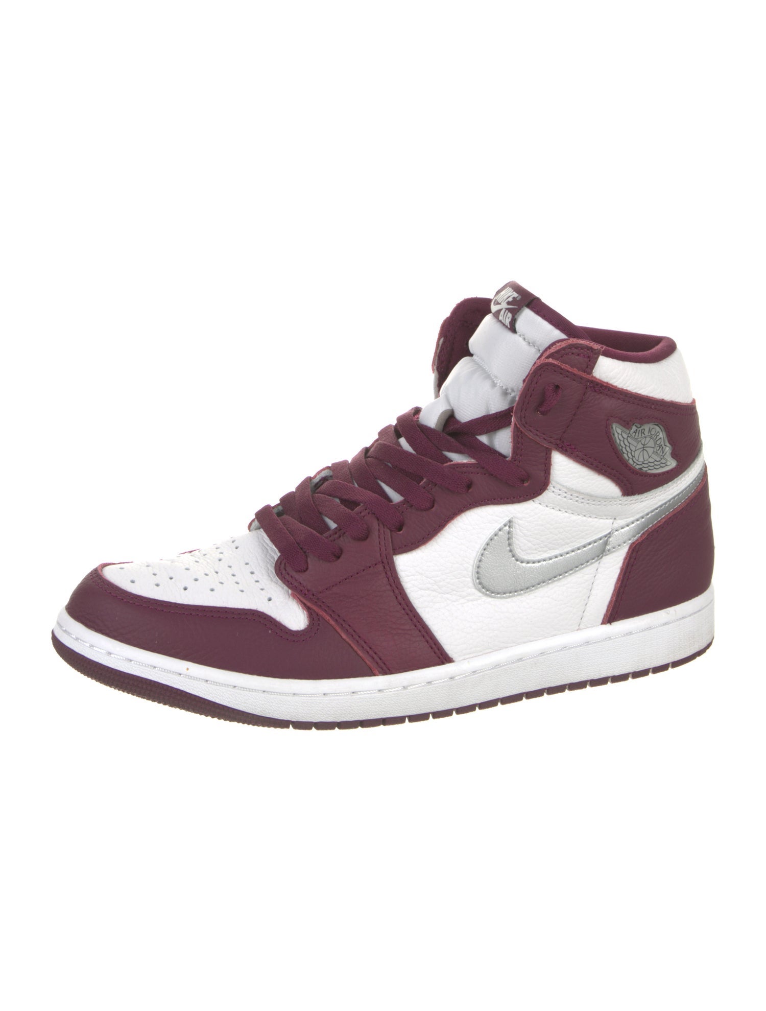 Jordan Leather Colorblock Pattern Sneakers