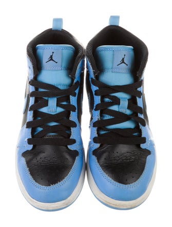 Jordan Kids' 1 Mid 'University Blue Black' (PS) Sneakers