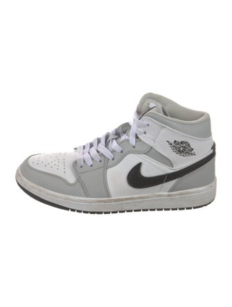 Jordan 1 Mid Light 'Smoke Grey' (W) Athletic Sneakers