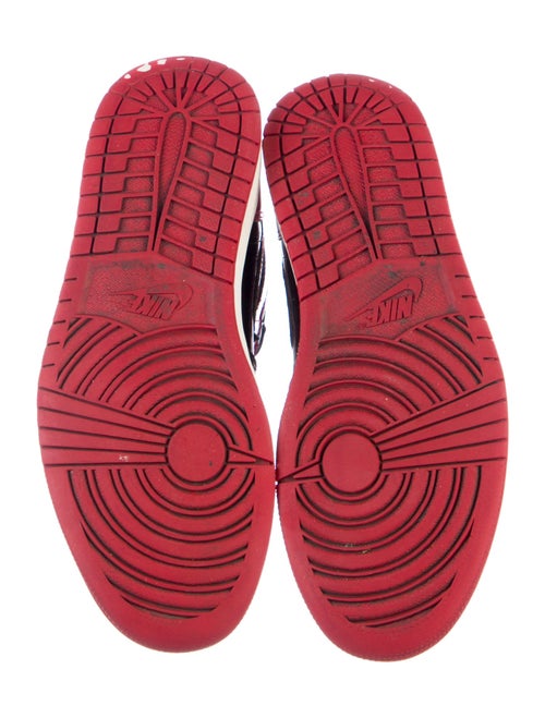 Jordan Patent Leather Printed Sneakers