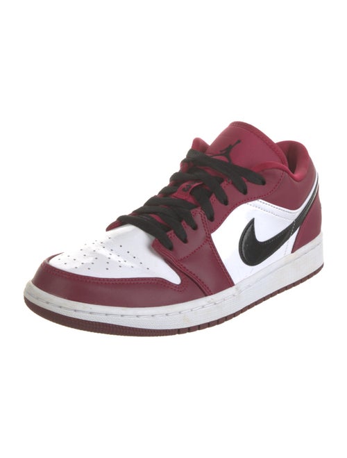 Jordan Leather Colorblock Pattern Athletic Sneakers