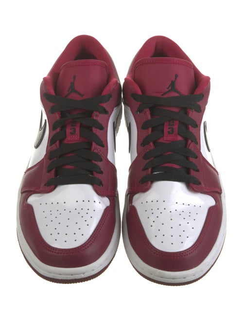 Jordan Leather Colorblock Pattern Athletic Sneakers