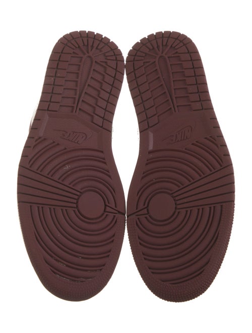 Jordan Leather Colorblock Pattern Athletic Sneakers