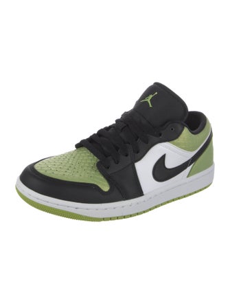 Jordan Leather Colorblock Pattern Sneakers