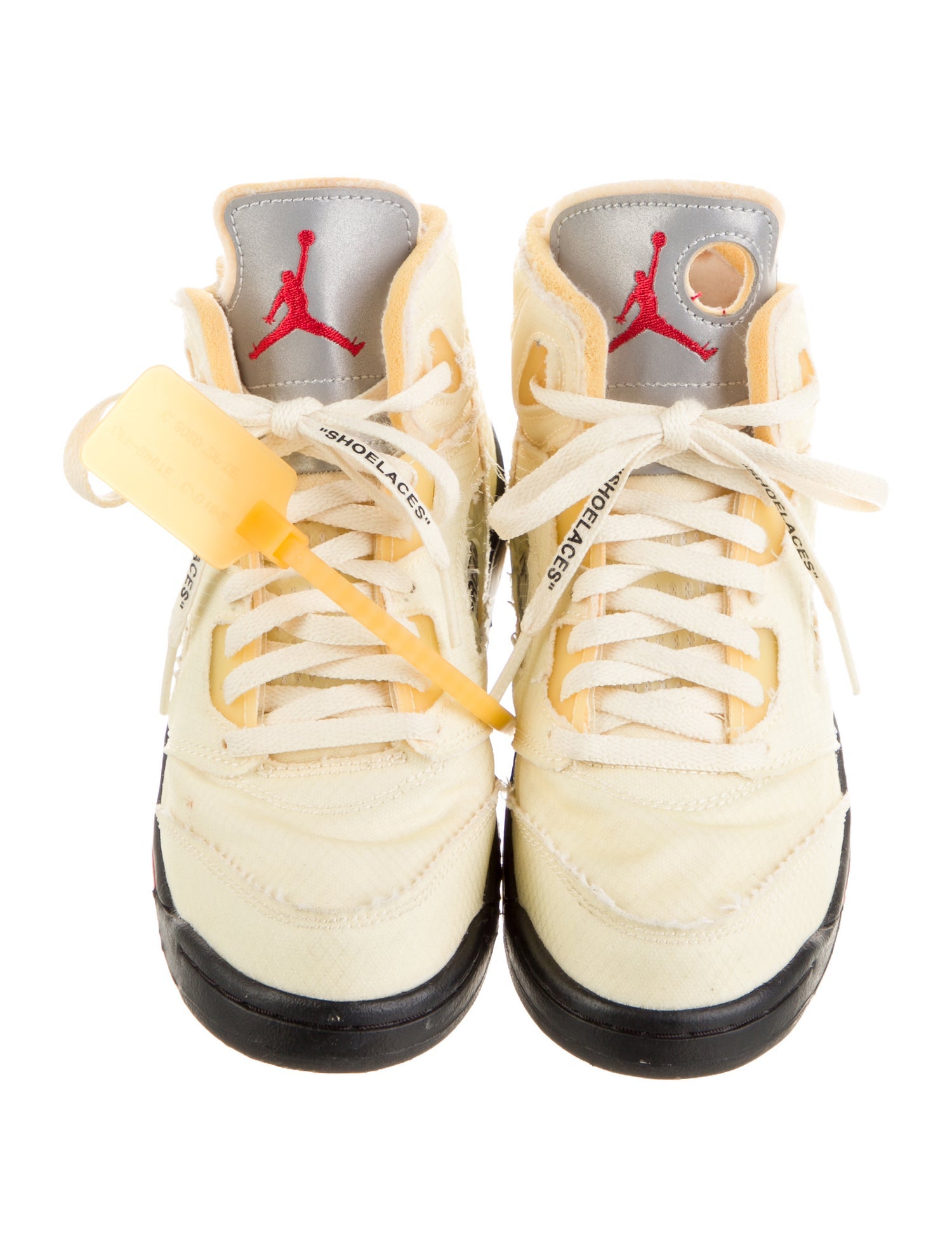 Off-White x Jordan Kids' 5 Retro Sail (PS) Sneakers