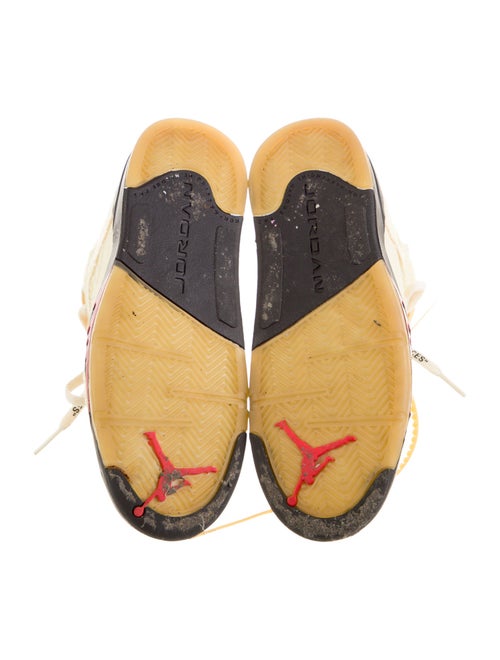 Off-White x Jordan Kids' 5 Retro Sail (PS) Sneakers