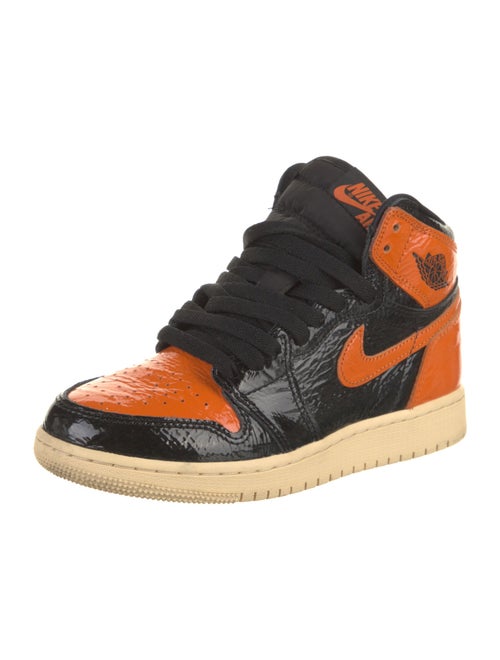 Jordan Leather Colorblock Pattern Sneakers