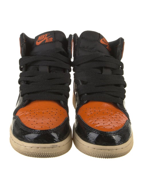 Jordan Leather Colorblock Pattern Sneakers