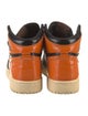 Jordan Leather Colorblock Pattern Sneakers